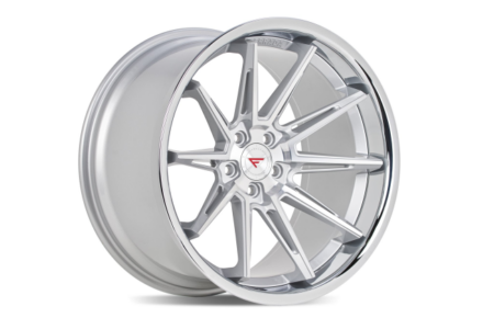 CM1 19x10.5 5x112 +25 Machine Silver / Chrome Lip