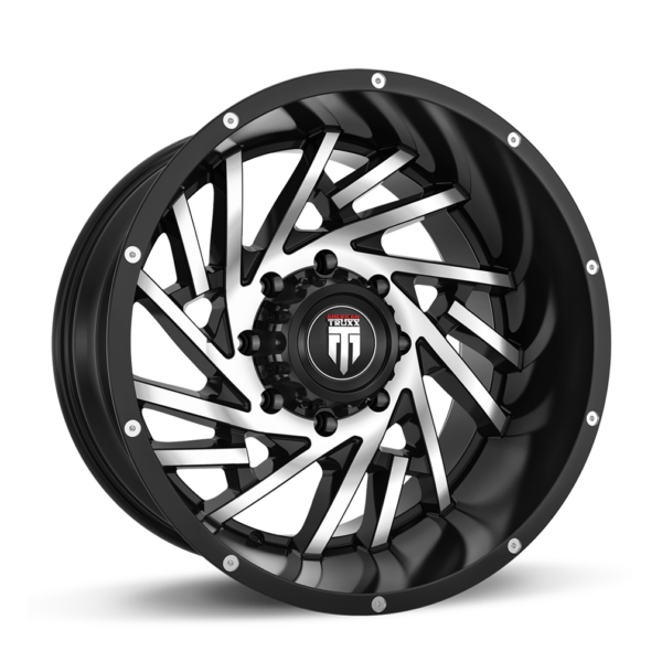 Web 20x10 5x127 -24 Black Machined