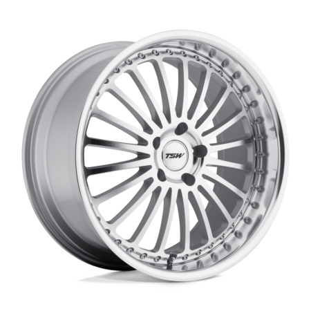 Silverstone 18x8 5x112 +32 Silver W/ Mirror Cut Face & Lip