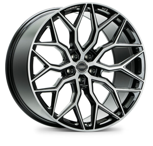 HF2 19x8.5 5x112 +40 Black Machined / Milled