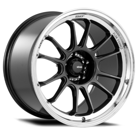 Hypergram 17x8 4x100 +45 Metallic Carbon W / Machined Lip