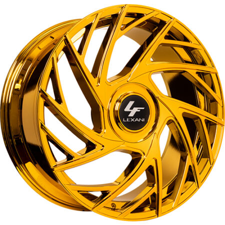 Megello XL-C 24x10 5x115 +30 Chrome with Gold Tint