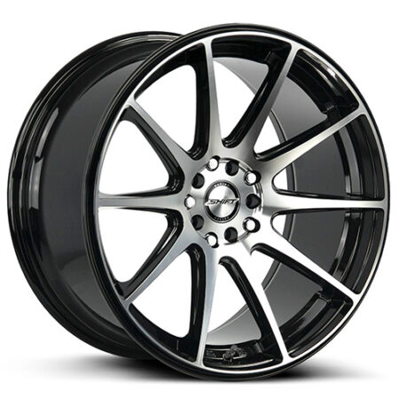 Gear 18x9 4x100/4x114.3 +30 Gloss Black Machined