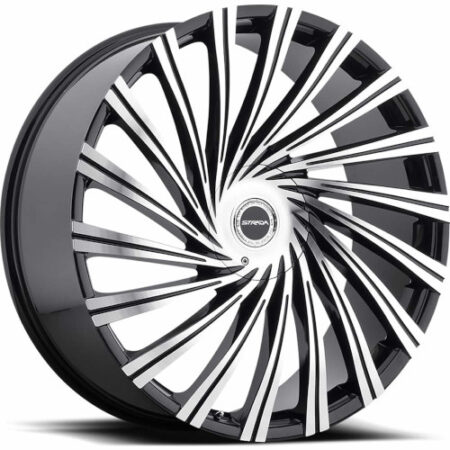 Tornado 24x10 6x135/6x139.7 +30 Gloss Black Machined