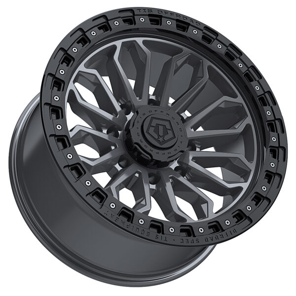 556AB 20x10 8x170 -20 Satin Anthracite W/ Black Bead Ring - Image 3