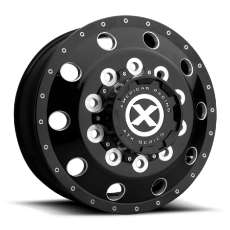 AO400 Baja 24.5x8.25 10x285.75 +144 Gloss Black Milled - Front
