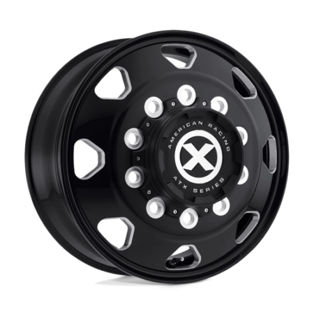 AO401 Octane 22.5x8.25 10x285.75 +144 Satin Black Milled - Front