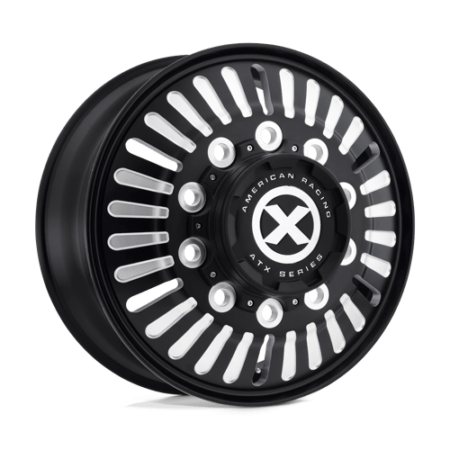 AO403 Roulette 22.5x8.25 10x285.75 +144 Satin Black Milled - Front