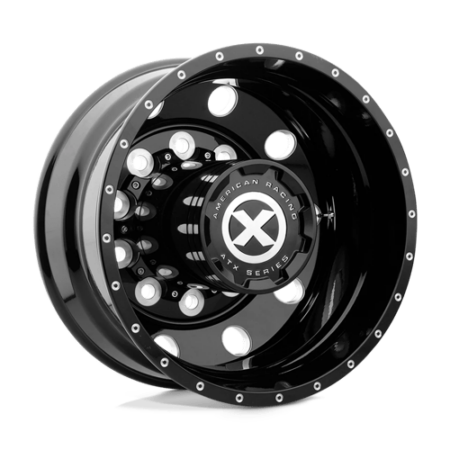 AO405 Trex 22.5x8.25 10x285.75 -168 Gloss Black Milled - Rear