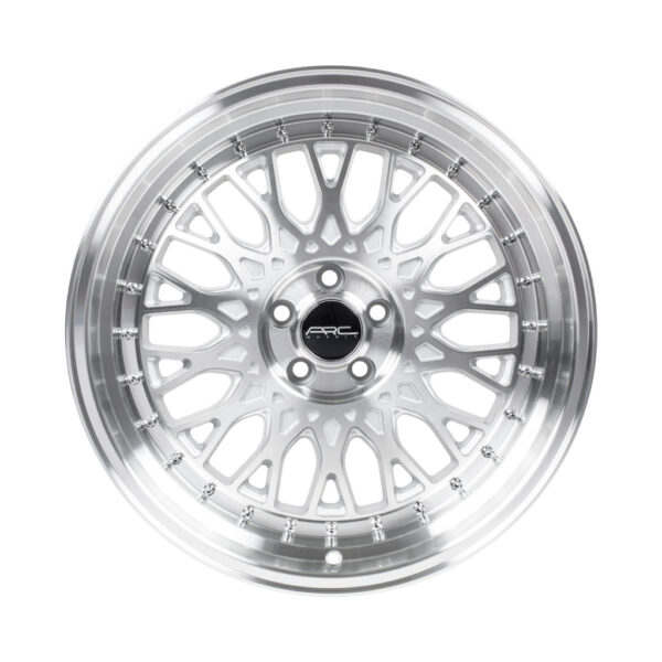 AR1 17x9.5 5x114.3 +35 Silver Machine Face Lip Chrome Rivet - Image 2