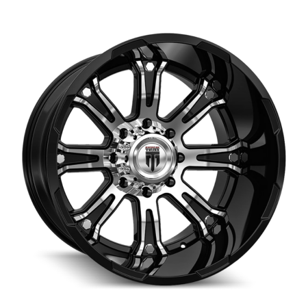 Bomb 22x14 8x180 -76 Black Machined