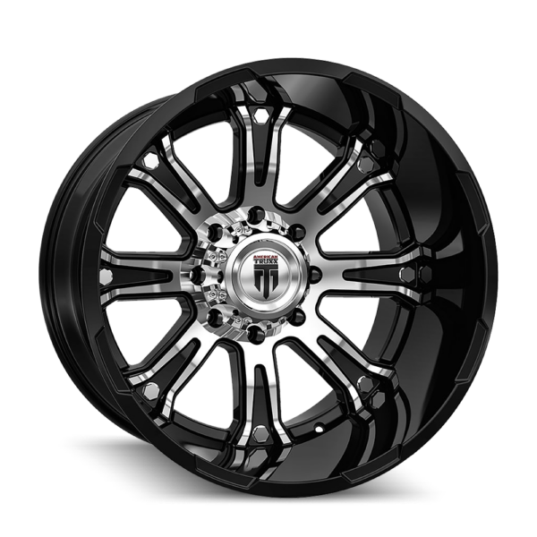 Bomb 22x14 8x165.1 -76 Black Machined