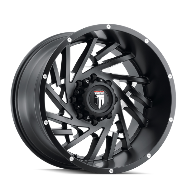Web 20x10 5x127 -24 Black Milled