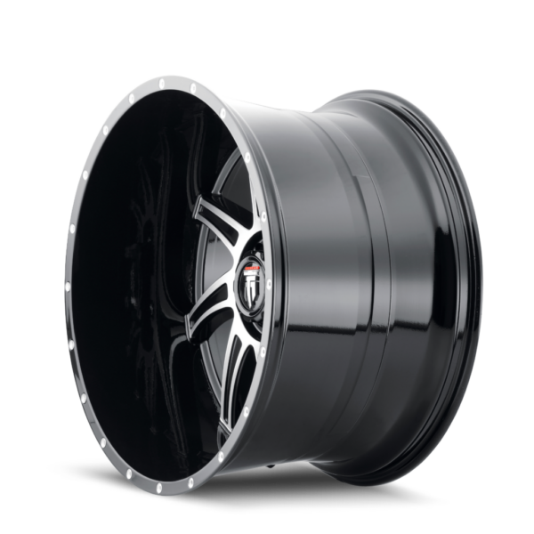 Vortex 24x14 6x139.7 -76 Black Machined - Image 2
