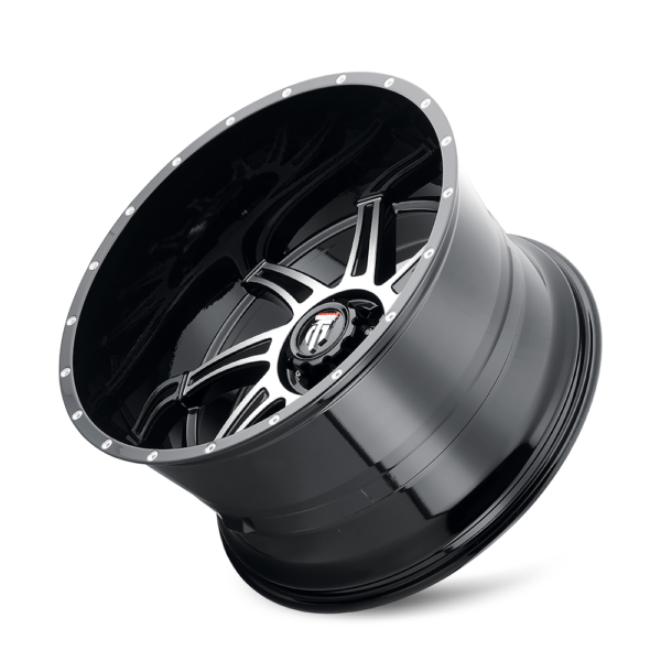 Vortex 24x14 6x139.7 -76 Black Machined - Image 3