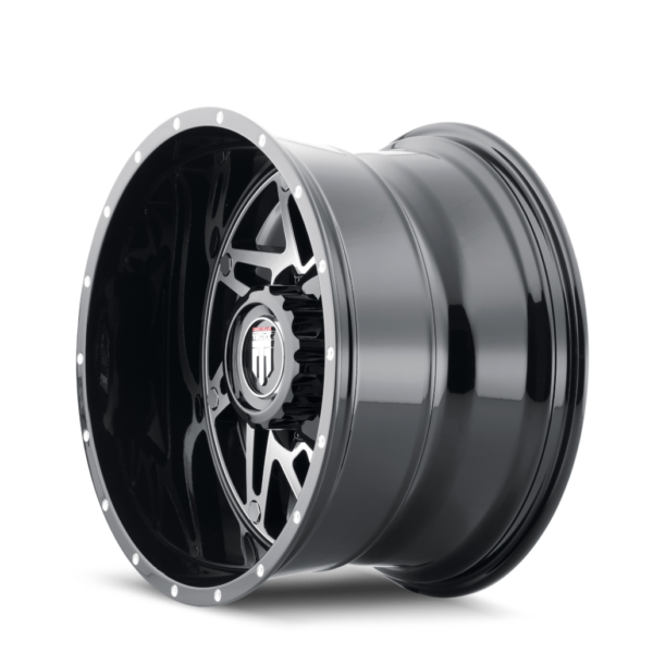 Warrior 22x14 6x135/6x139.7 -76 Black Machined - Image 2