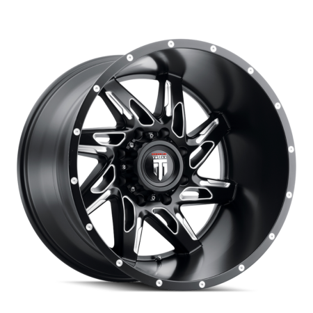 Spyder 20x10 5x127 -24 Black Milled