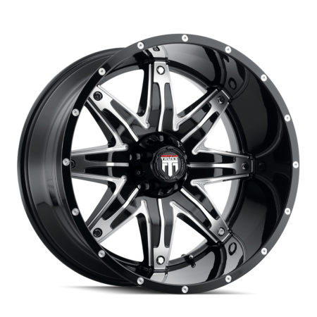 Lonestar 20x10 5x150 -24 Black Machined