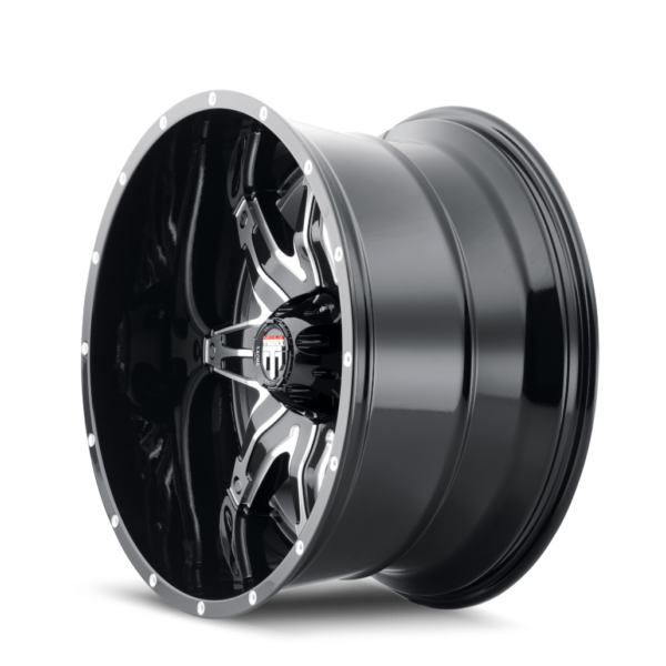 Lonestar 20x10 8x165.1 -24 Black Machined - Image 2
