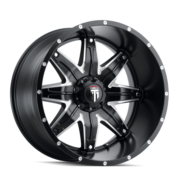 Lonestar 20x10 8x165.1 -24 Black Milled