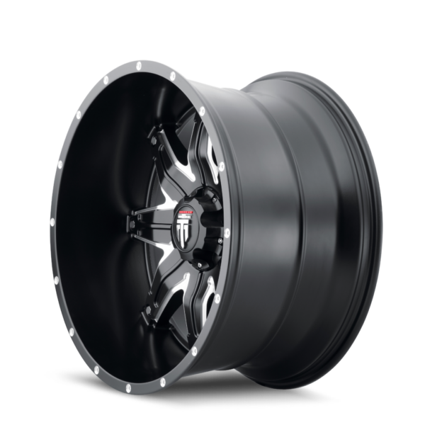 Lonestar 20x10 8x165.1 -24 Black Milled - Image 2