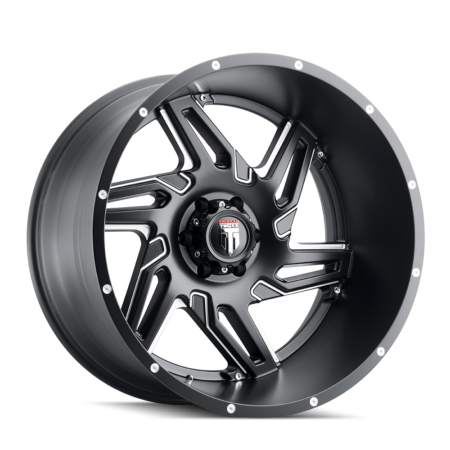 Spurs 24x14 8x180 -76 Black Milled