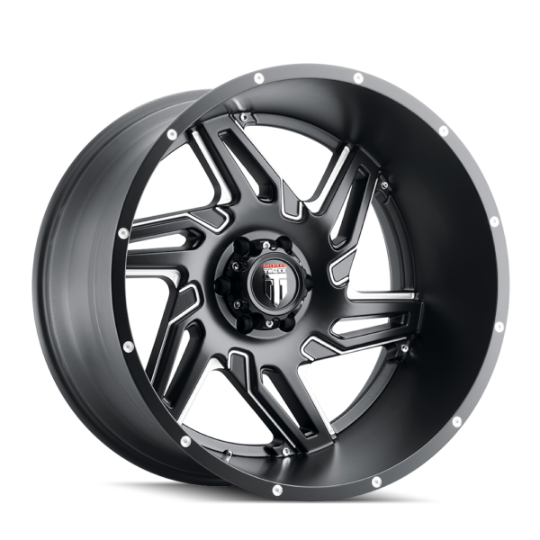 Spurs 24x14 8x180 -76 Black Milled