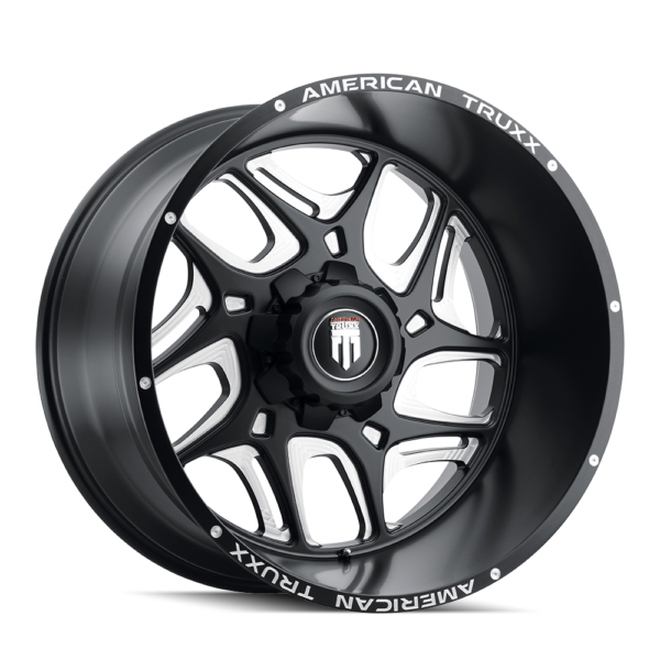 Sweep 24x14 8x165.1 -76 Black Milled