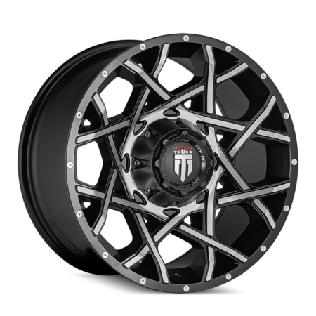 Gridlock 20x12 8x165.1 -44 Black Machined