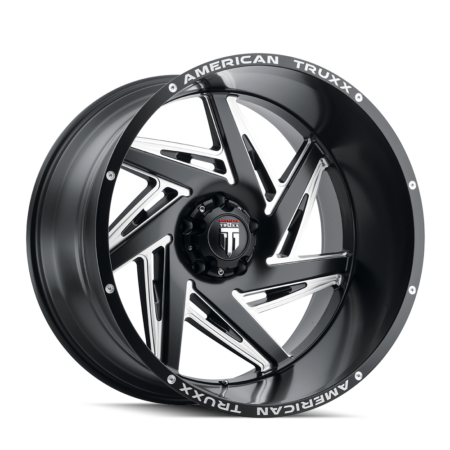 Spiral 20x10 5x127/5x139.7 -24 Black Milled