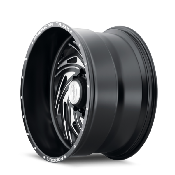 Twisted 22x12 8x180 -44 Matte Black Milled - Image 2