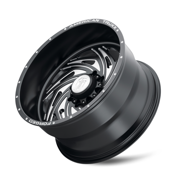 Twisted 22x12 8x180 -44 Matte Black Milled - Image 3