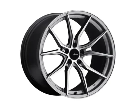 Hybris 17x7.5 5x115 +36 Machine Face Silver
