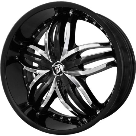 Angel 20x8.5 5x114.3/5x120 +35 Gloss Black