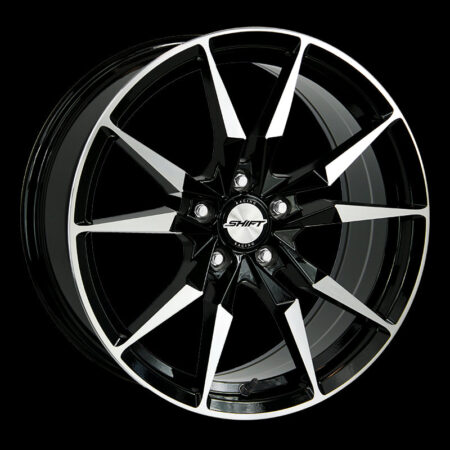 Blade 17x7.5 5x100 +35 Gloss Black Machined