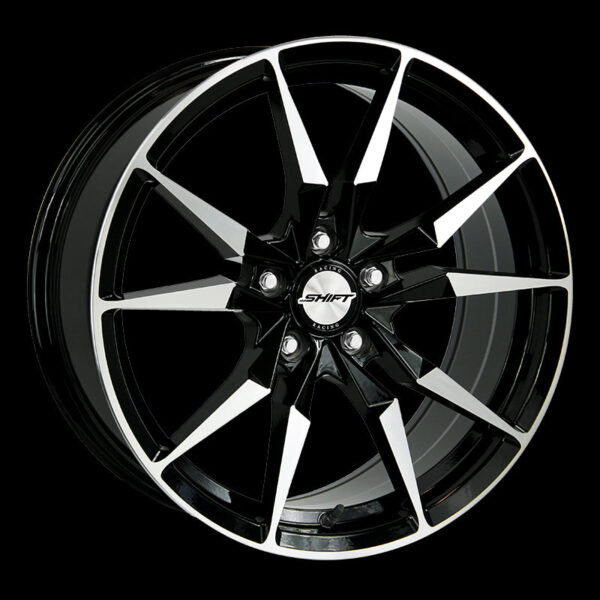 Blade 17x7.5 5x100 +35 Gloss Black Machined