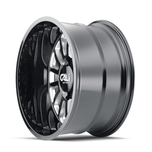 Summit 20x9 6x139.7 -12 Gloss Black Milled Spokes - Image 2