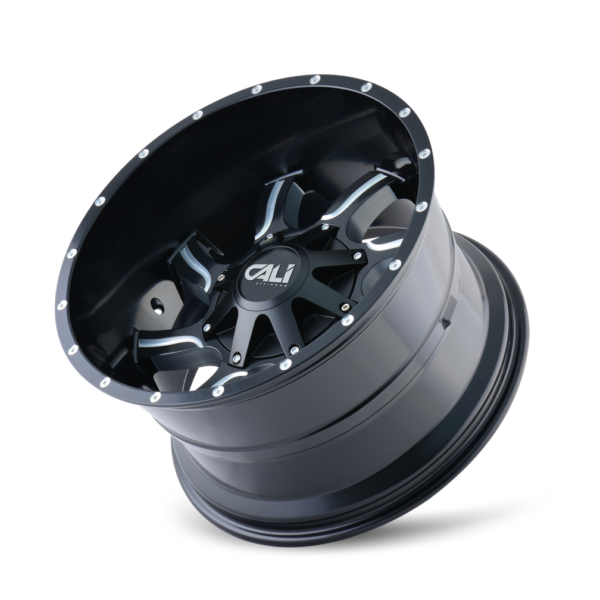 Twisted 20x12 6x135/6x139.7 -47 Satin Black Milled Spokes - Image 3