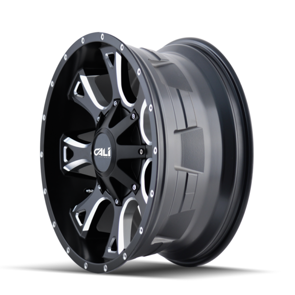 Anarchy 20x10 5x127/5x139.7 -19 Satin Black Milled Spokes - Image 2