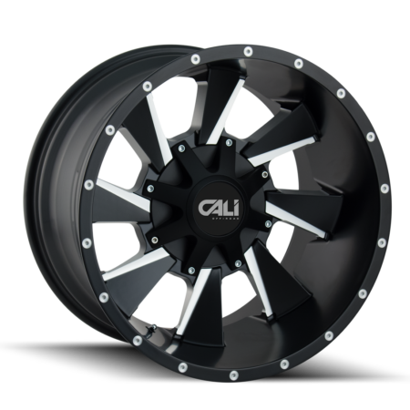 Distorted 20x9 5x150/5x139.7 +18 Satin Black Milled Spokes