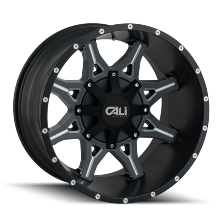 Obnoxious 20x9 6x135/6x139.7 +0 Satin Black Milled Spokes