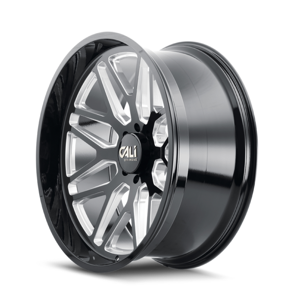 Invader 28x12 6x135 -44 Gloss Black Milled - Image 2