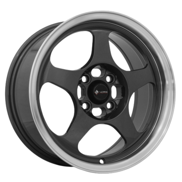 SP1 15x8 4x100/4x114.3 +20 Hyper Black Machine Lip