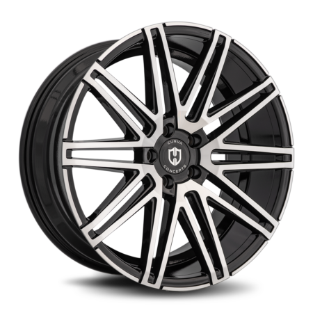 C48 20x10.5 Blank 40 Gloss Black Machine Face