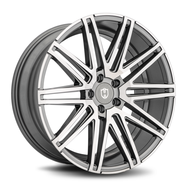 C48 20x10.5 Blank 40 Gun Metal Machine Face