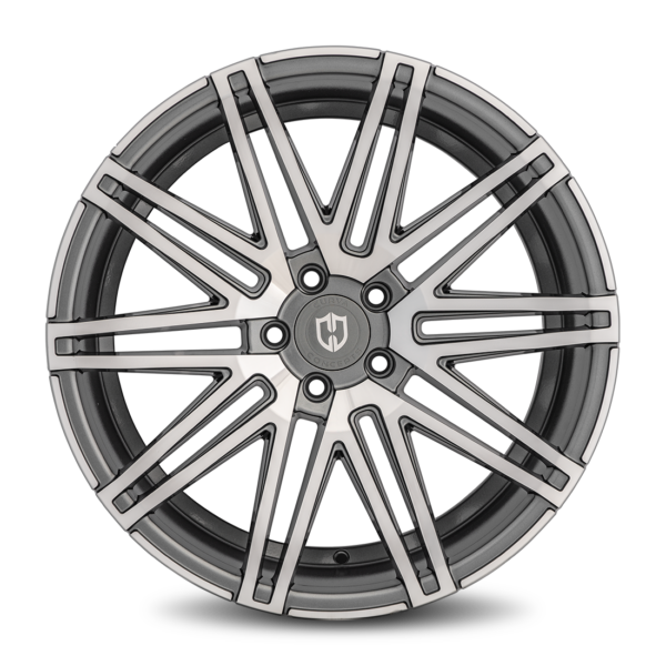 C48 20x10.5 Blank 40 Gun Metal Machine Face - Image 2
