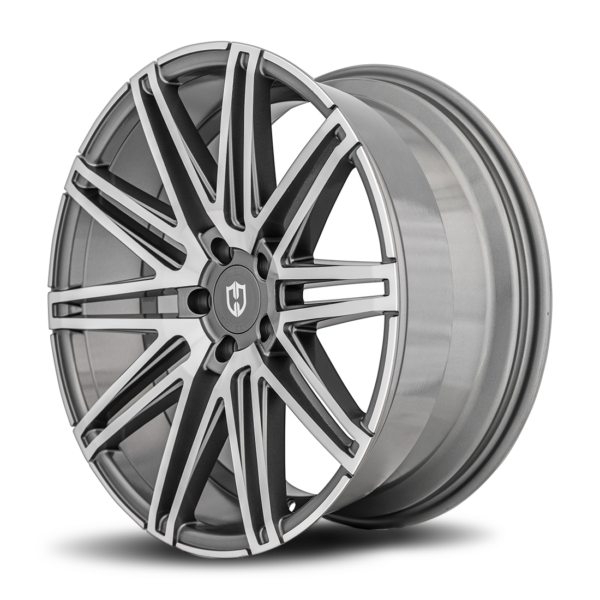 C48 20x10.5 Blank 40 Gun Metal Machine Face - Image 3