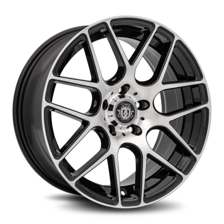 C7 18x8 5x114.3 35 Gloss Black Machine Face