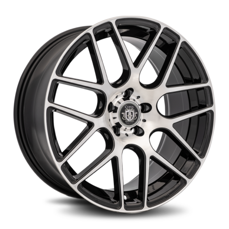 C7 19x8.5 5x114.3 35 Gloss Black Machine Face