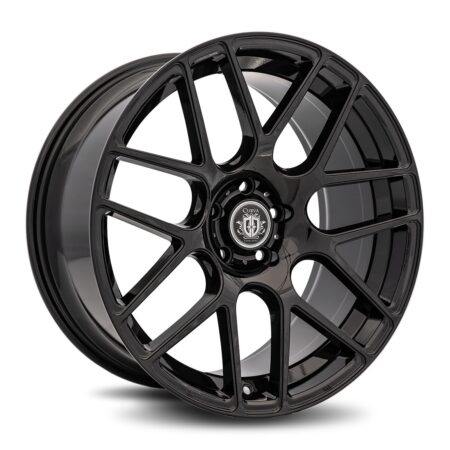 C7 20x8.5 5x114.3 38 Gloss Black